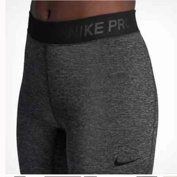Nike Pro Hypercool Grey and Black Space dyed Neutral mesh tights leggings - Picture 4 of 13